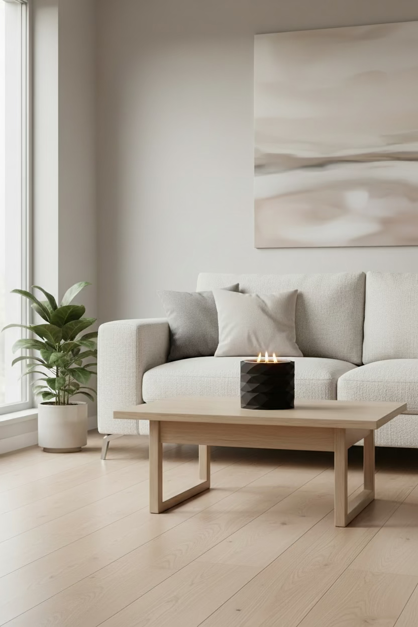 Geometric Candle Sleeve for 3-Wick Candles
