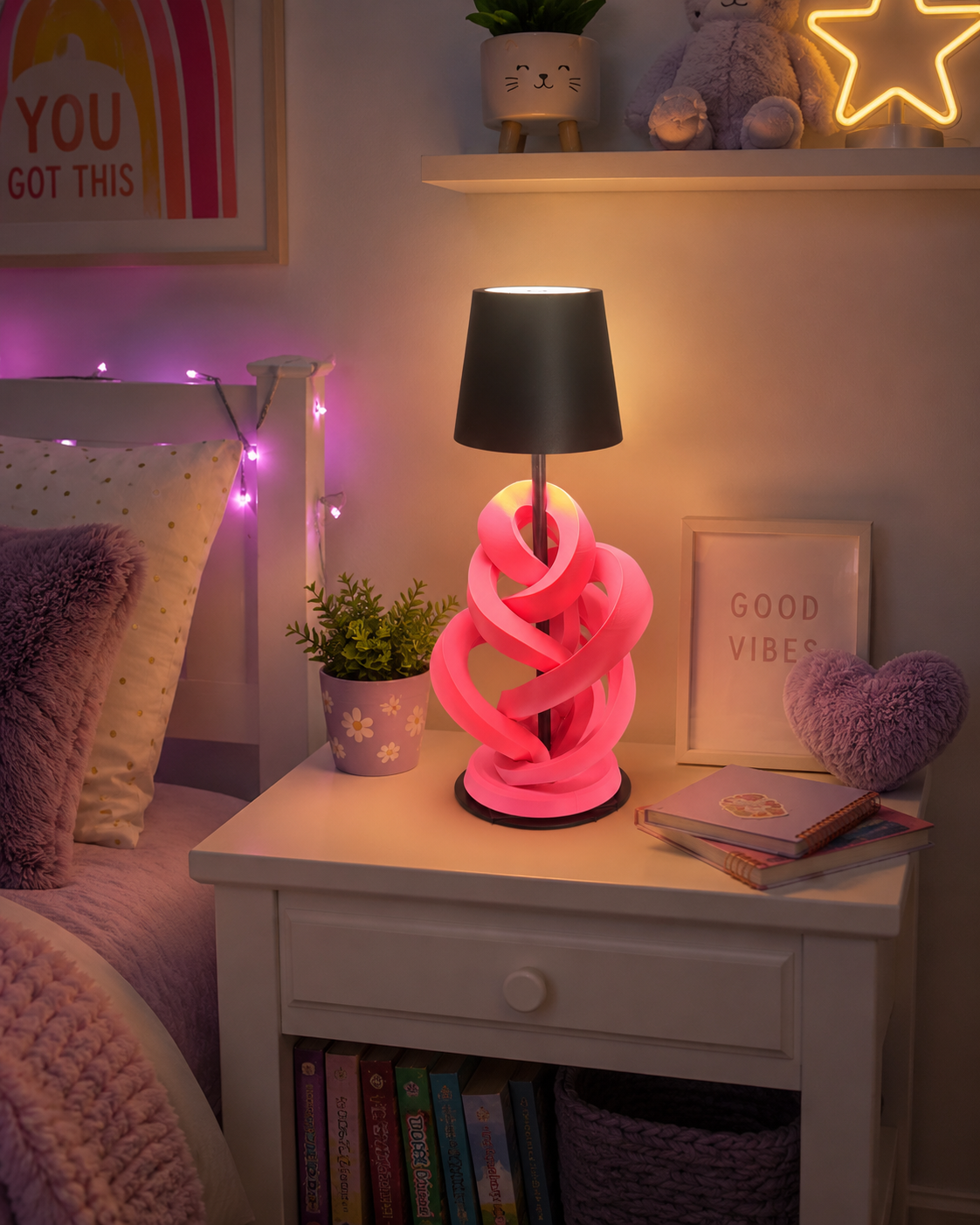 Modern Geometric Touch Lamp