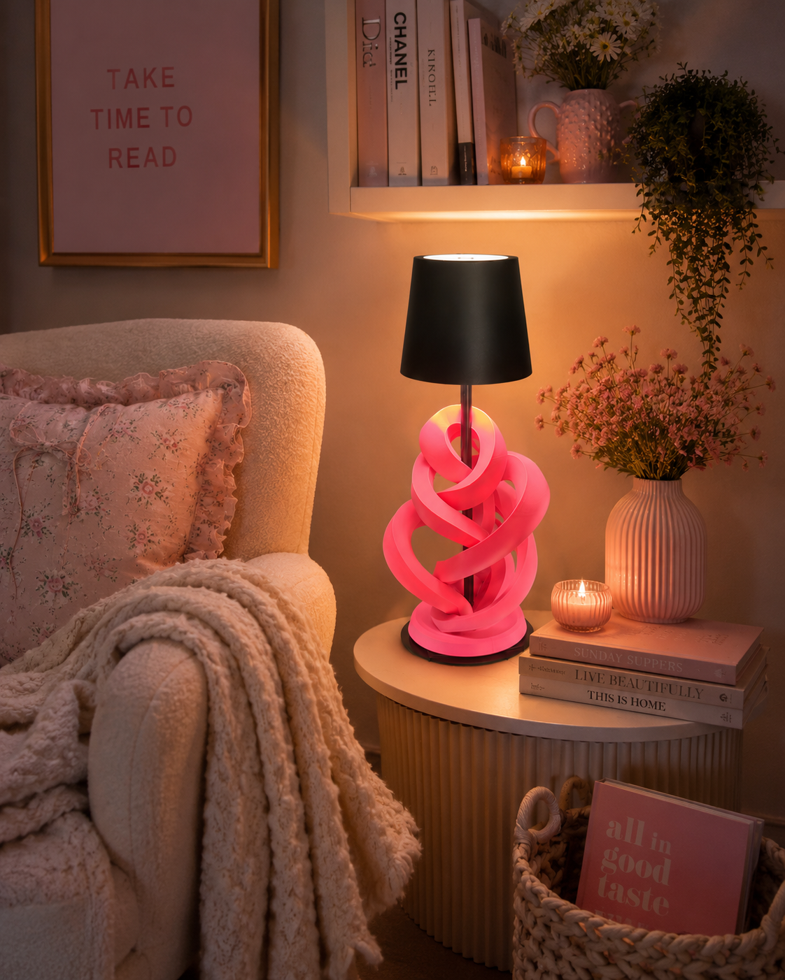 Modern Geometric Touch Lamp