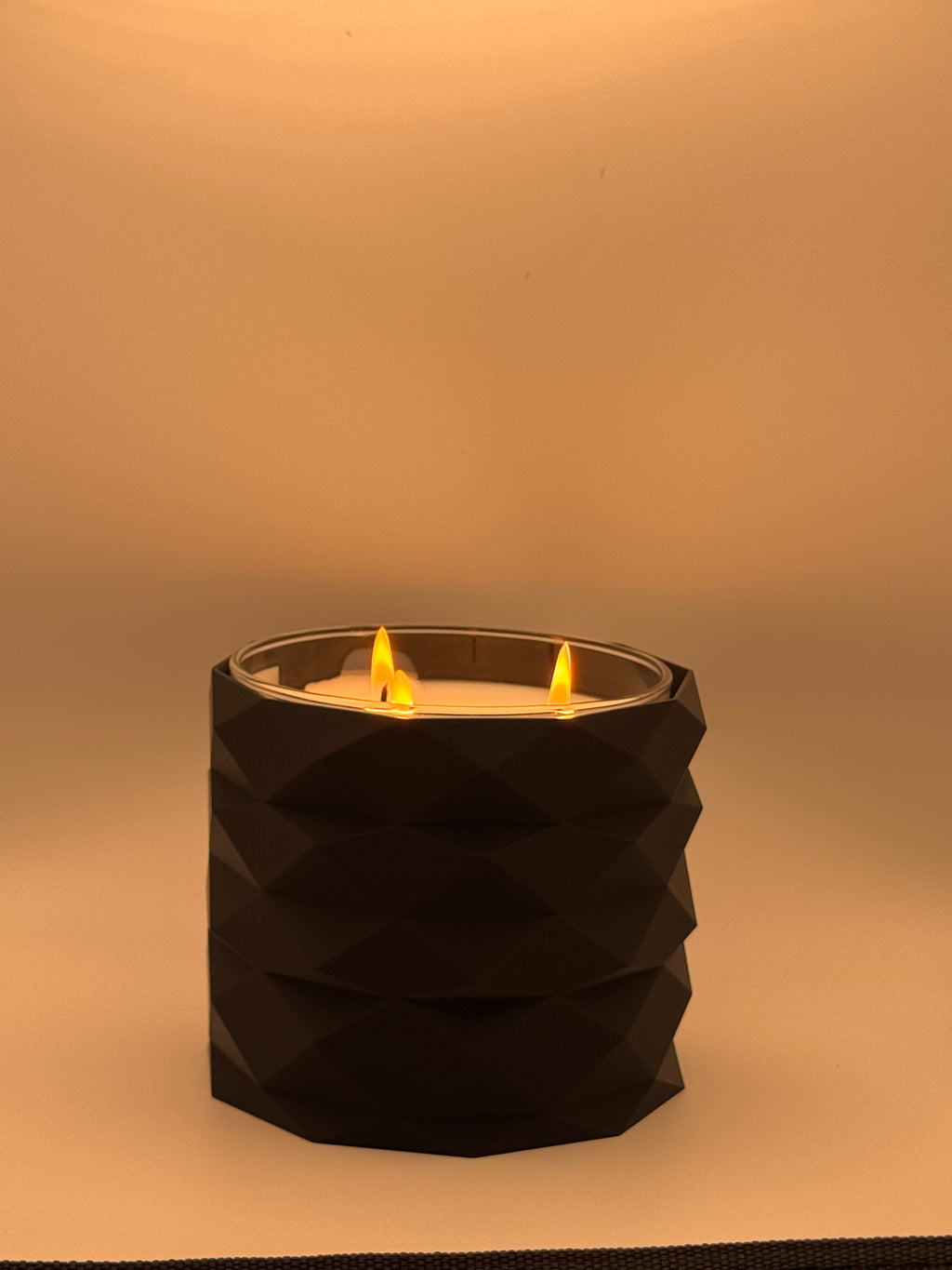 Geometric Candle Sleeve for 3-Wick Candles