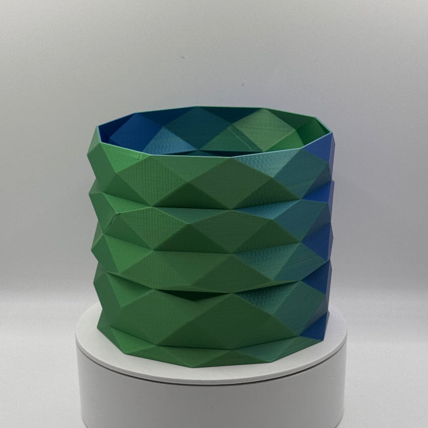 Customized Color: Geometric Candle Sleeve for 3-Wick Candles