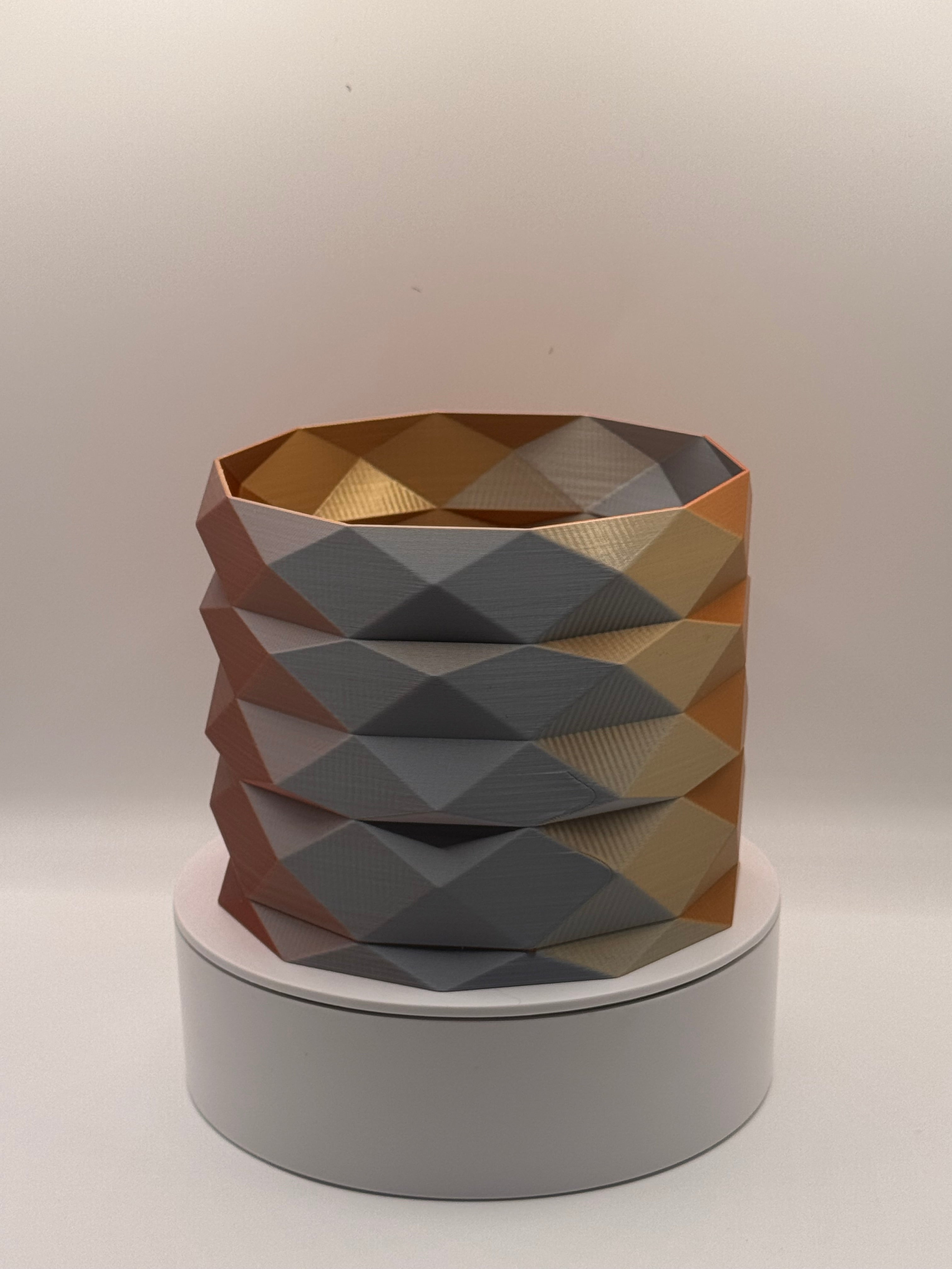 Geometric Candle Sleeve for 3-Wick Candles | Fits 14.5 oz Candle