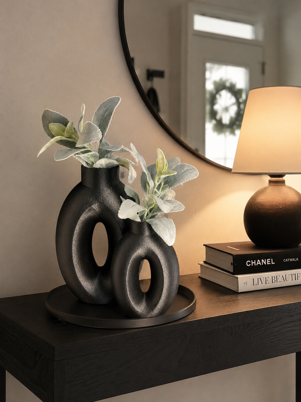 Oval Modern Vase Set