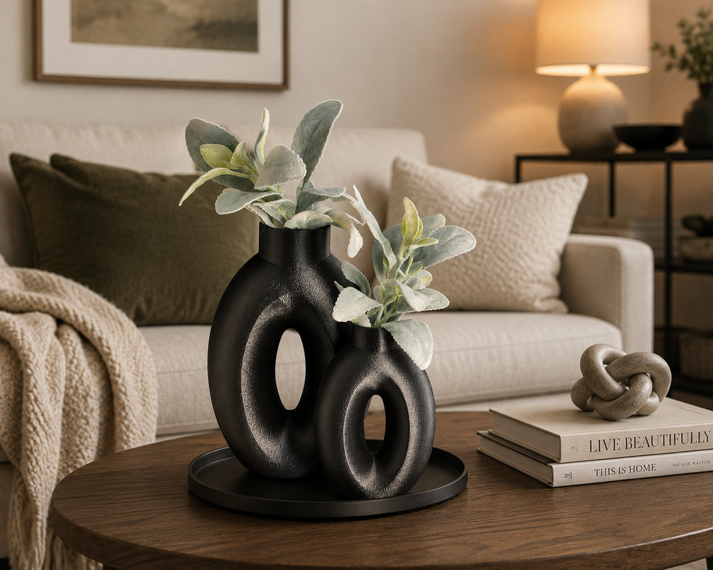 Oval Modern Vase Set