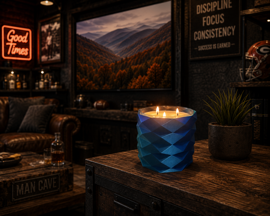 Customized Color: Geometric Candle Sleeve for 3-Wick Candles