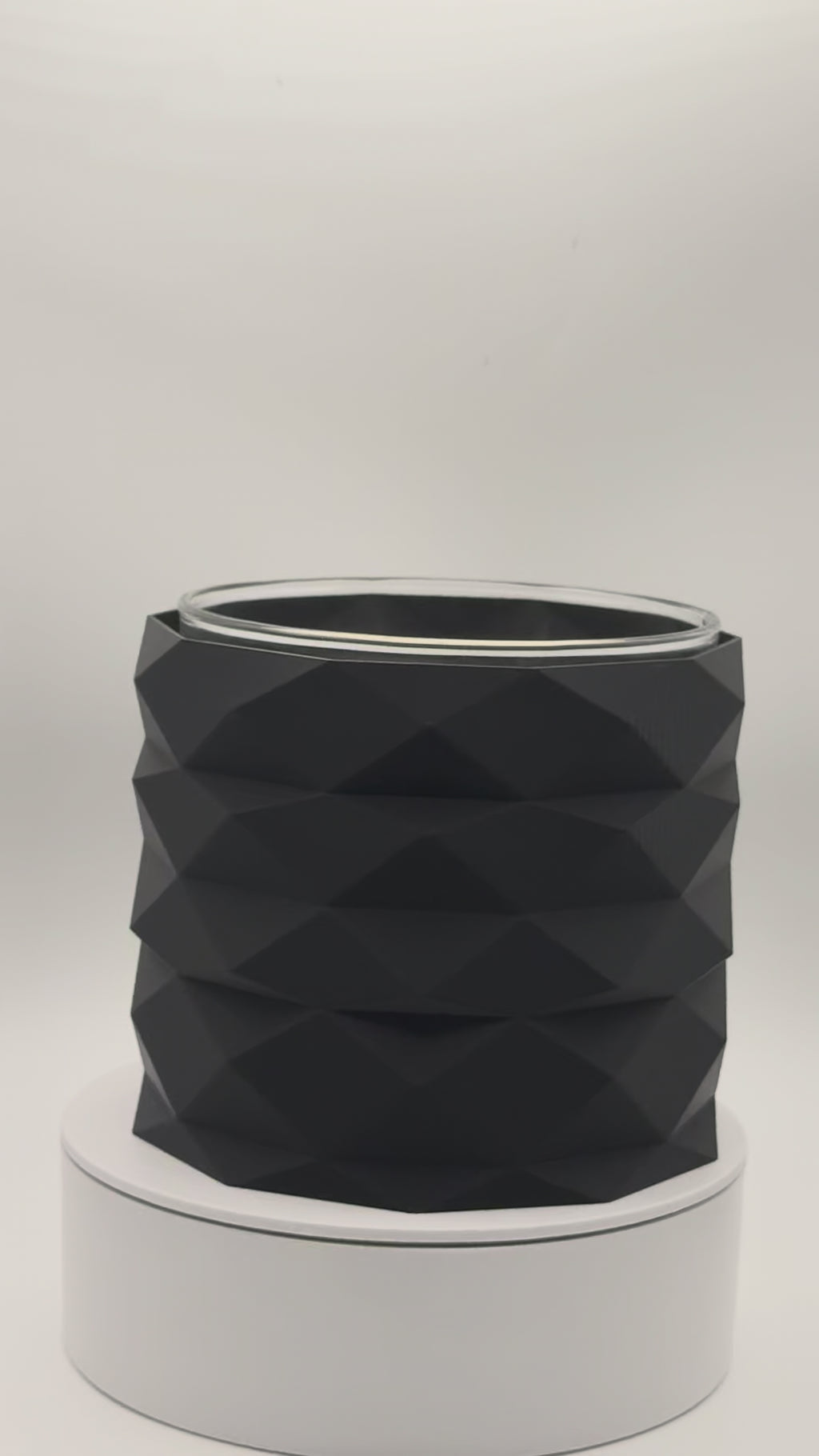 Geometric Candle Sleeve for 3-Wick Candles