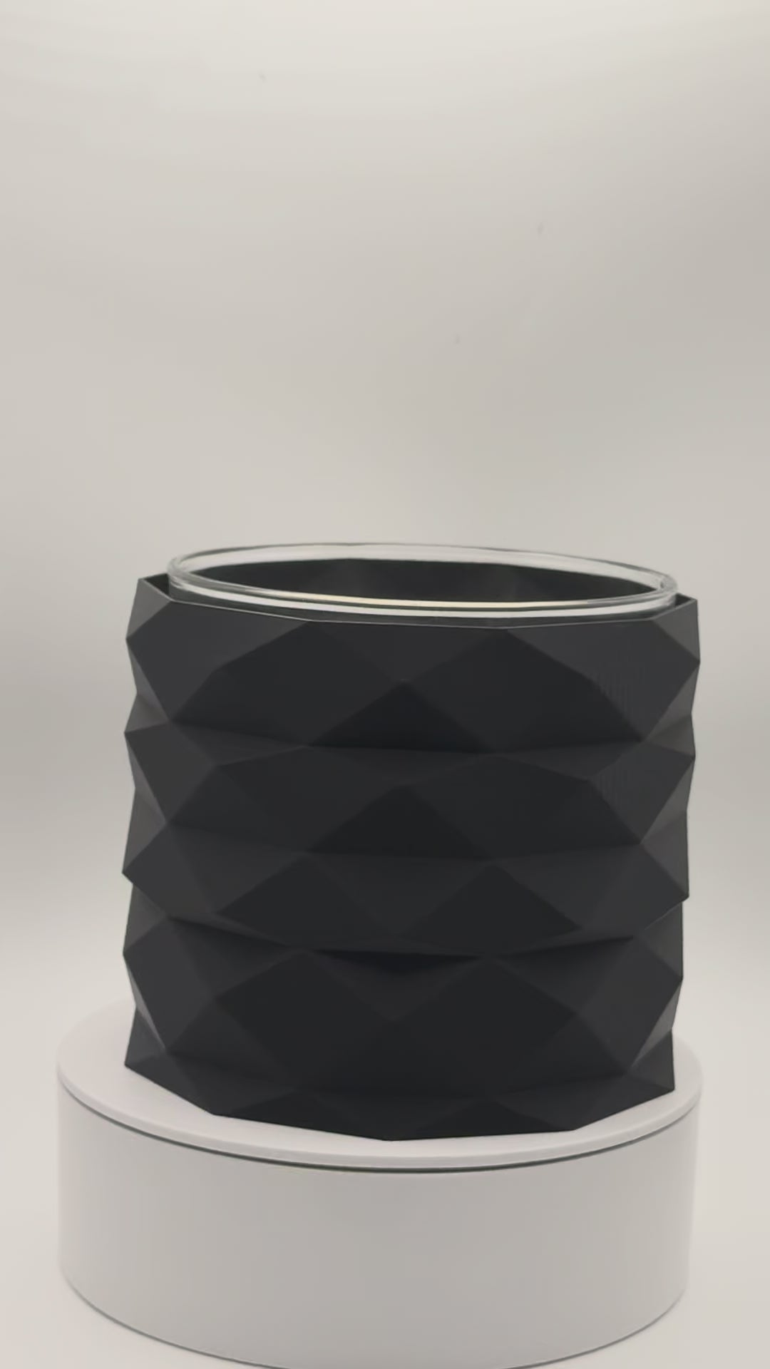 Geometric Candle Sleeve for 3-Wick Candles